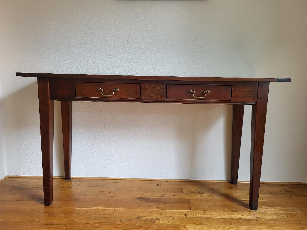 Sidetable van massief kersenhout, Huis en Inrichting, Tafels | Sidetables, Ophalen, Gebruikt, 100 tot 150 cm, Modern klassiek