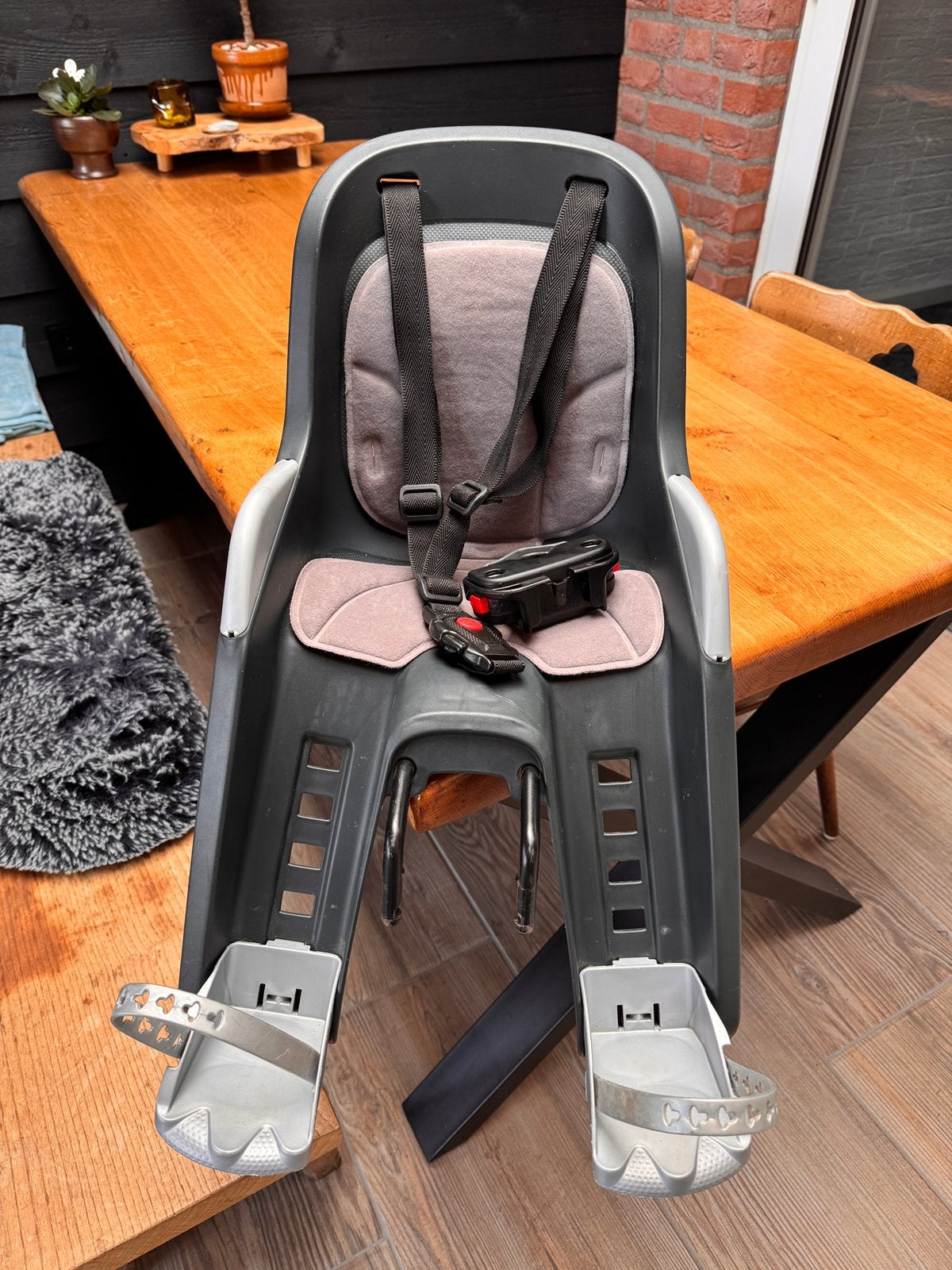Polisport mini guppy fiets-voorstoeltje, Voetsteuntjes, Ophalen of Verzenden, Zo goed als nieuw, Voorzitje