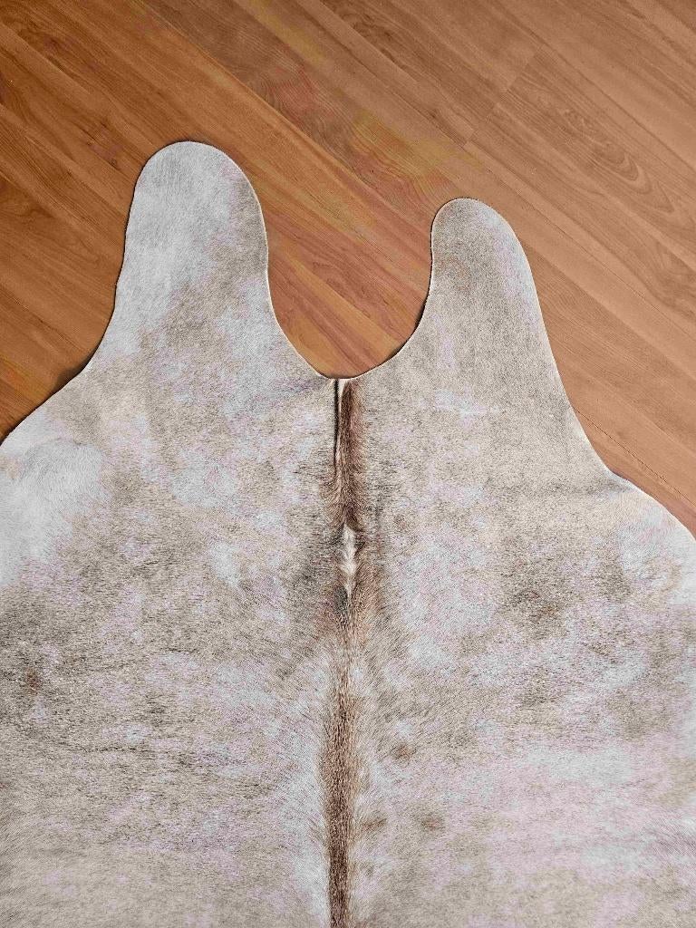 Koeienhuid lichtbruin/ecru 210/203 cm, Gebruikt, Beige, Etten-Leur, Ophalen of Verzenden