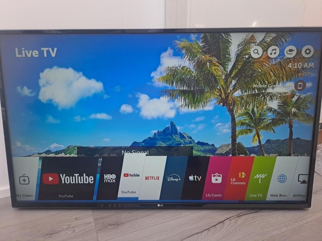 LG 49 inch Smart TV - met muurbeugel, Ophalen