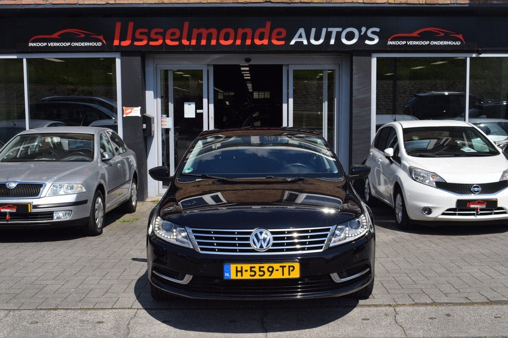 Volkswagen Passat CC 1.8 TSI Automaat PDC Xenon Leer Navi, Auto's, Volkswagen, Euro 5, 4 cilinders, Zwart, Sedan