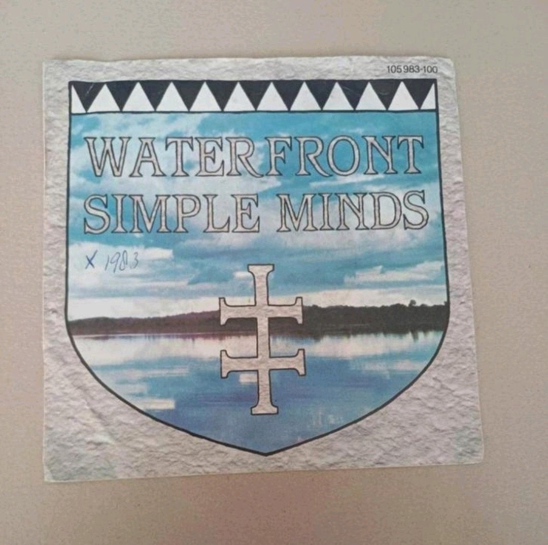 Simple Minds - Waterfront, Beschermende buitenhoes, Ophalen of Verzenden, Gebruikt, Pop