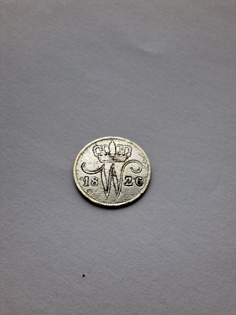 10 cent 1826 U zilver, Zilver, Ophalen of Verzenden, 10 cent, Koning Willem I