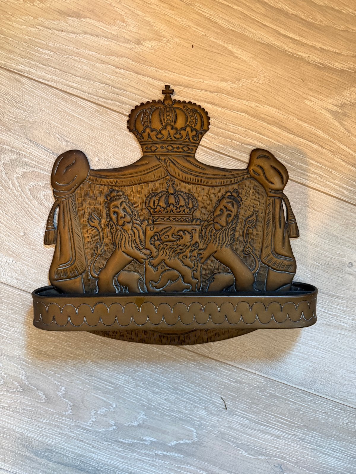 Luxe pijpenrek Nederlands Antiek koper, Verzenden, Gebruikt, Overige typen