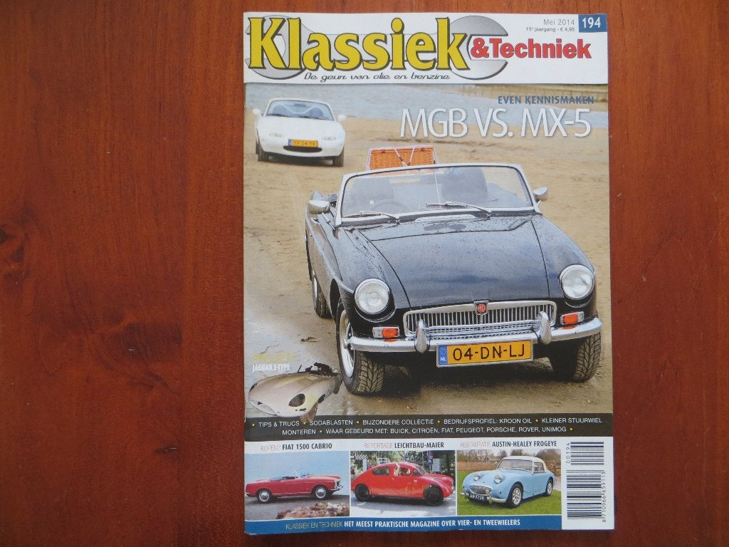 Klassiek en Techniek 194 MGB, Mazda MX-5, Fiat 1500 Cabrio, Boeken, Ophalen of Verzenden, Nieuw, Mazda