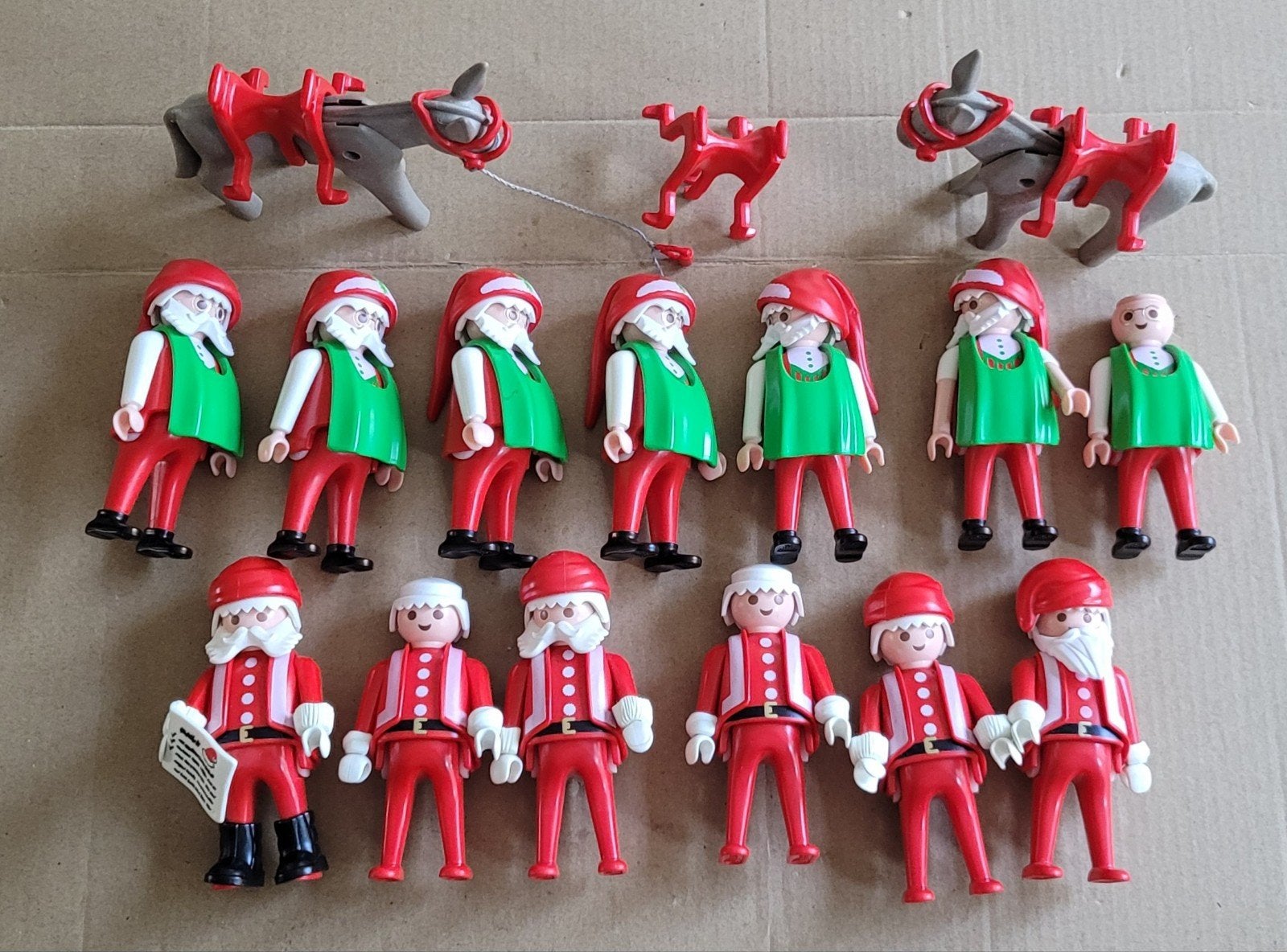 set Playmobil kerstmannen  en 2 ezels, Ophalen of Verzenden, Gebruikt