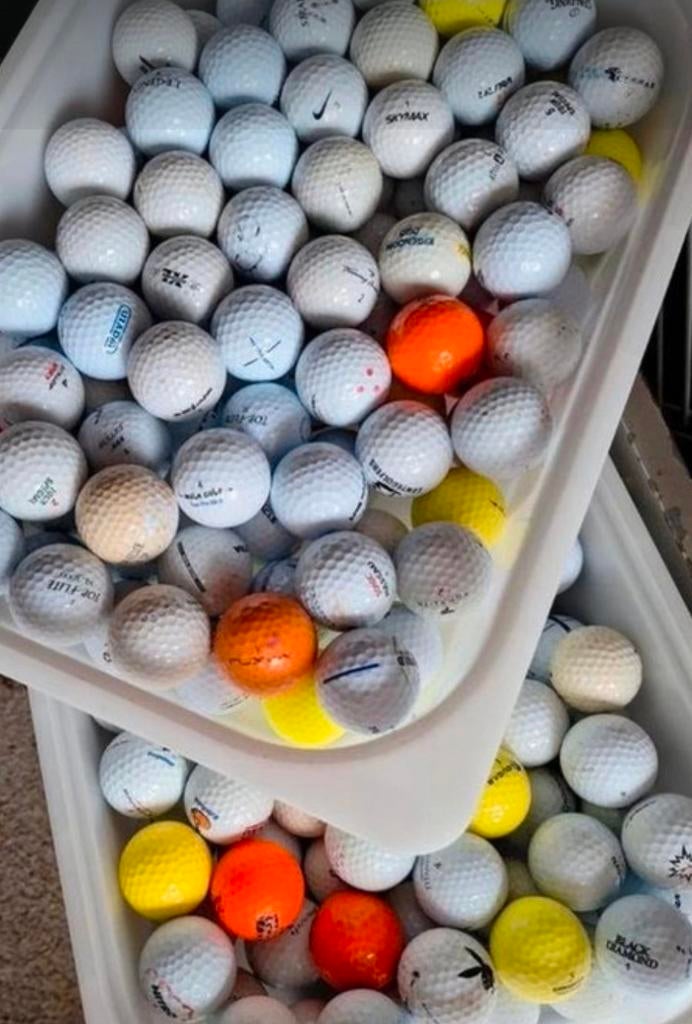 Gebruikte golfballen: lake balls en gewone ballen, Sport en Fitness, Golf, Ophalen of Verzenden, Gebruikt, Bal(len)