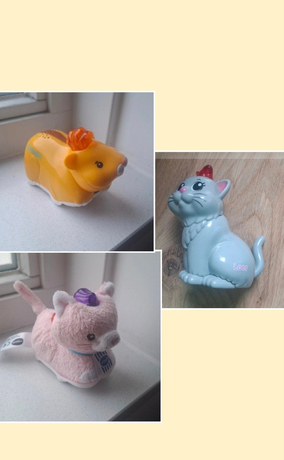 VTech Zoef Zoef Dieren: Hamster, Kat Loes en Roze Katje, Kinderen en Baby's, Speelgoed | Vtech, Ophalen of Verzenden, Gebruikt