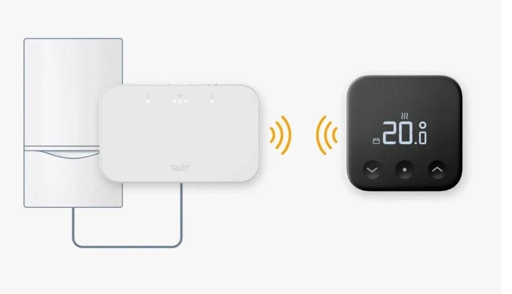 Tado X draadloze starter kit, Doe-het-zelf en Verbouw, Verzenden, Slimme thermostaat, Zo goed als nieuw