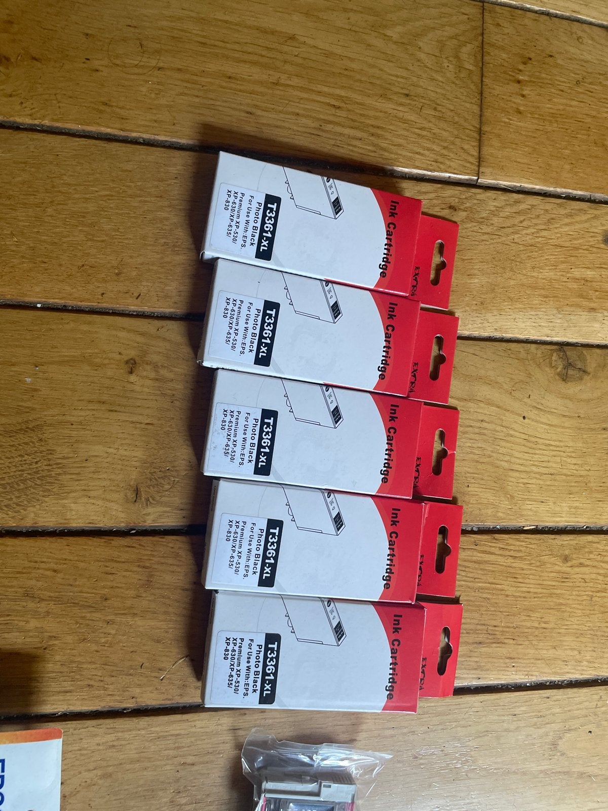 5x T3361-XL Photo Black Inktcartridge voor Epson XP, Zwart-en-wit printen, Printer, Inkjetprinter, Nieuw
