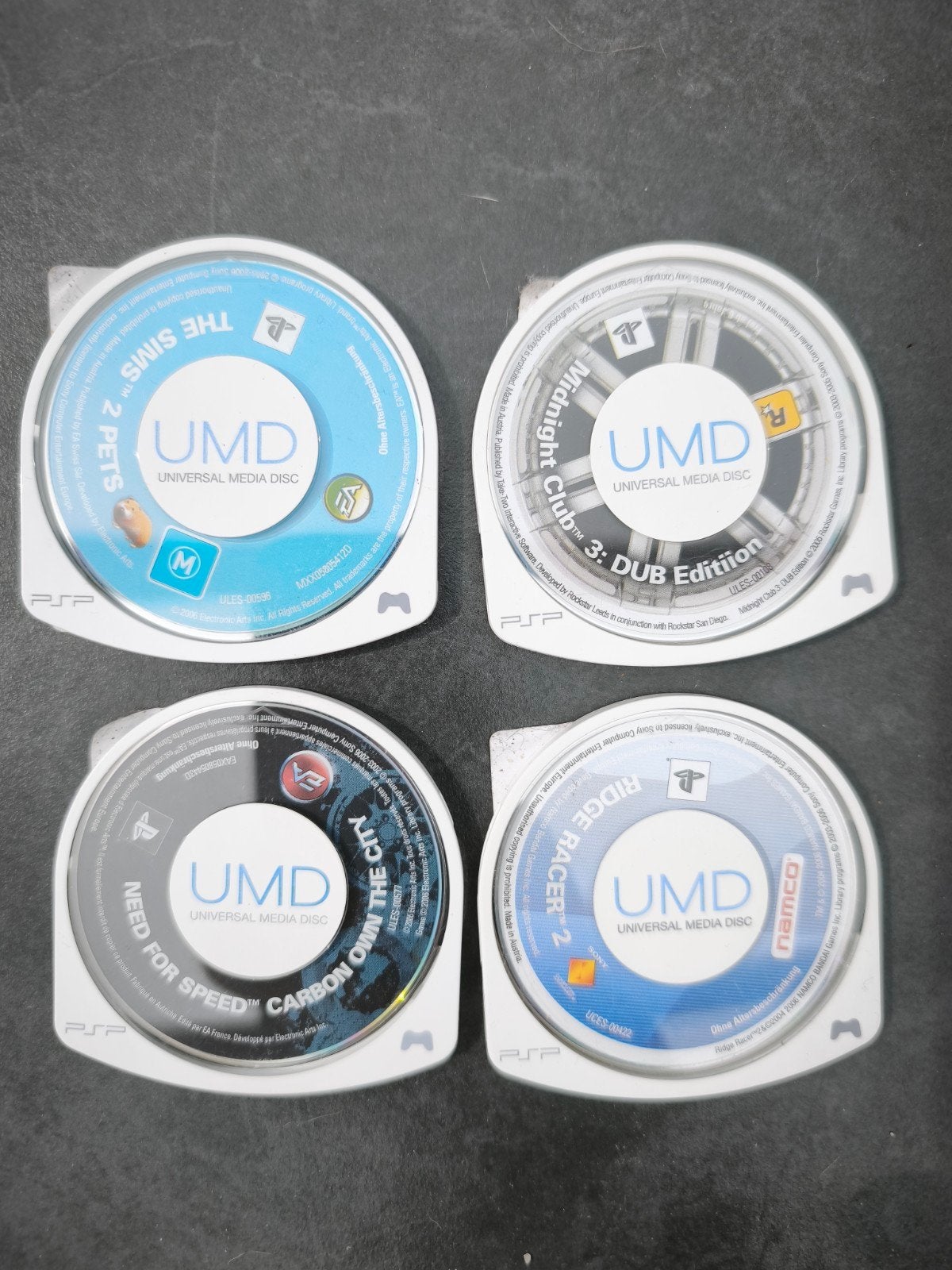 PSP Games: Sims 2 Pets, Midnight Club 3, NFS Carbon, Rid, 1 speler, Ophalen of Verzenden, Racen en Vliegen, Vanaf 12 jaar