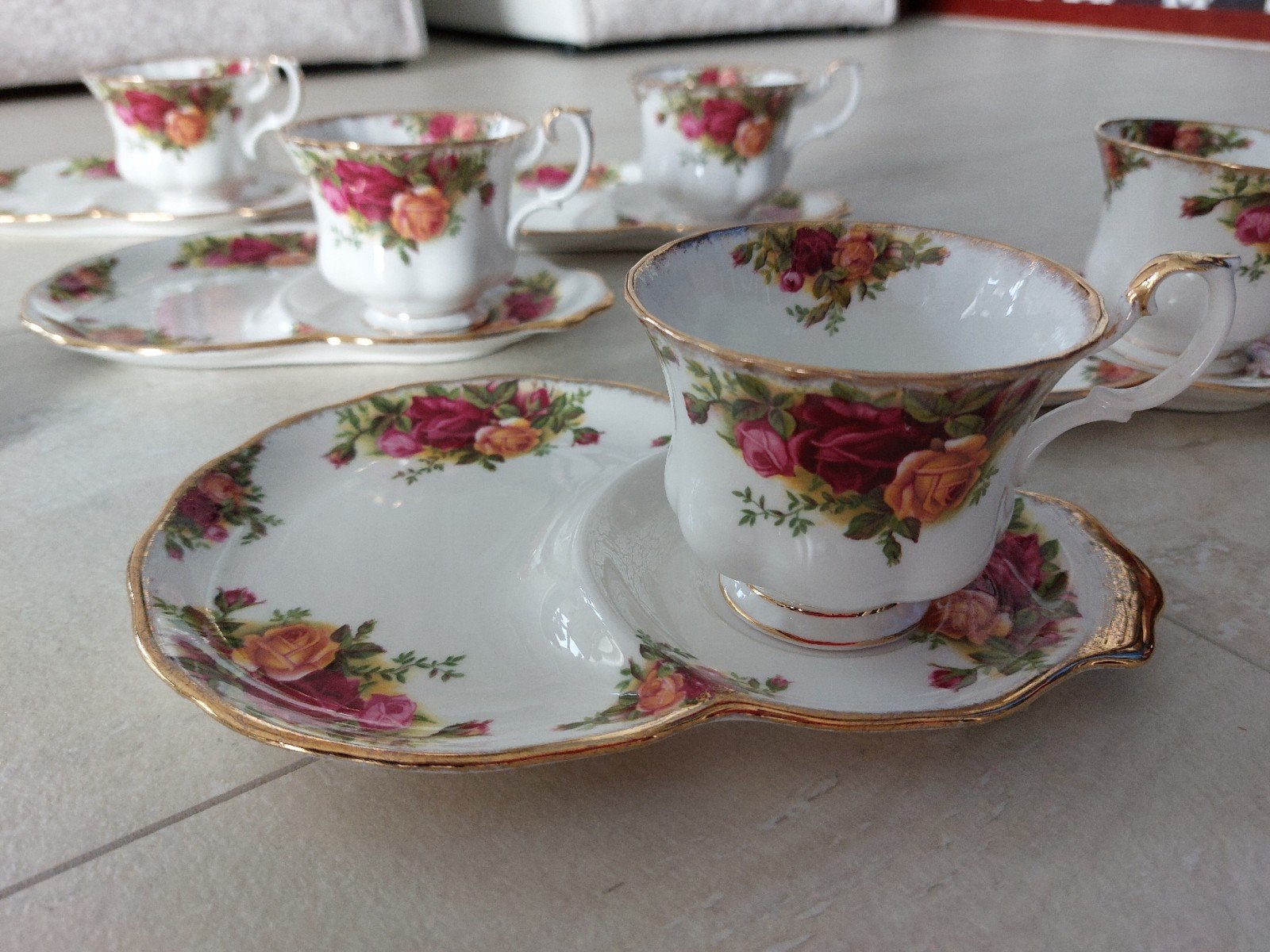 Royal Albert Old Country Roses Tennisset 6x, Ophalen