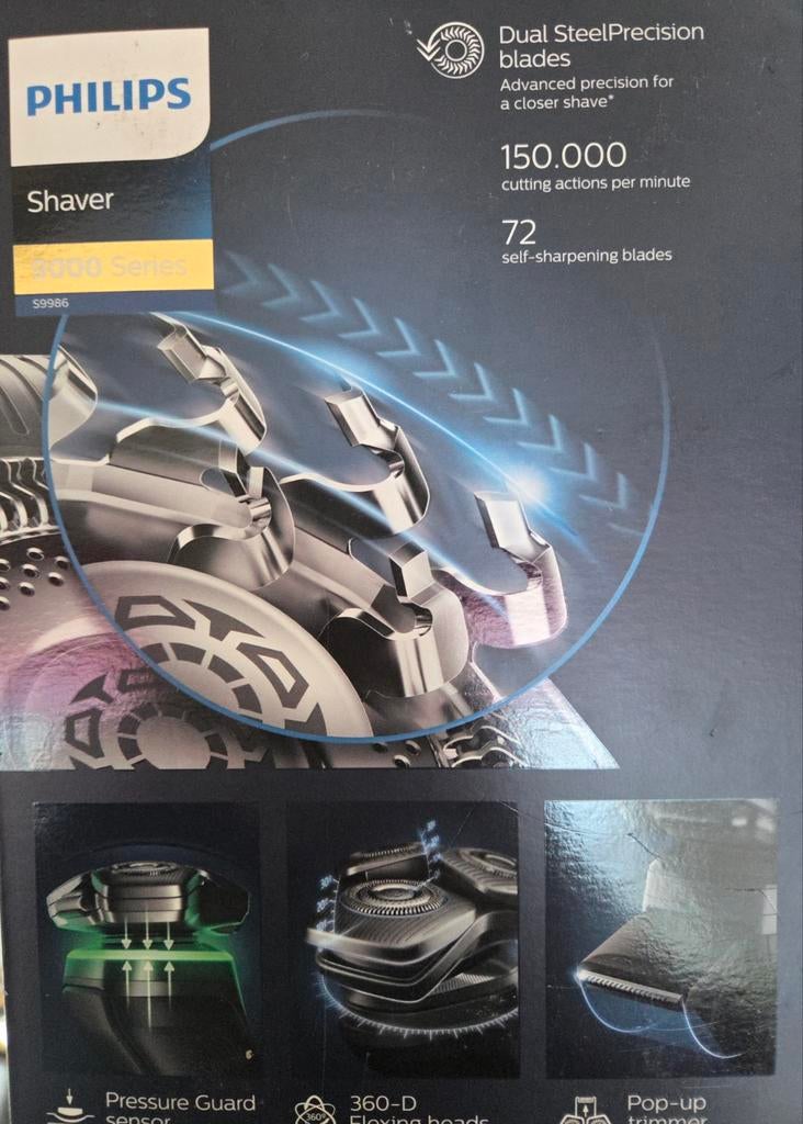 Philips Series 9000 Scheerapparaat - Nieuw in doos, Ophalen of Verzenden, Nieuw, Scheren en Epileren