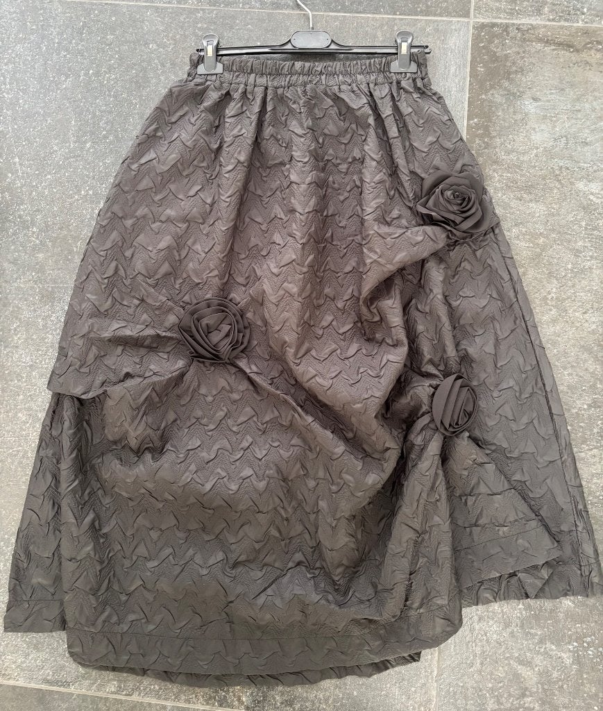 FlyOut NIEUW asymmetrische rok zwart one size - 1 maat, Verzenden, Zwart, Maat 42/44 (L), Nieuw
