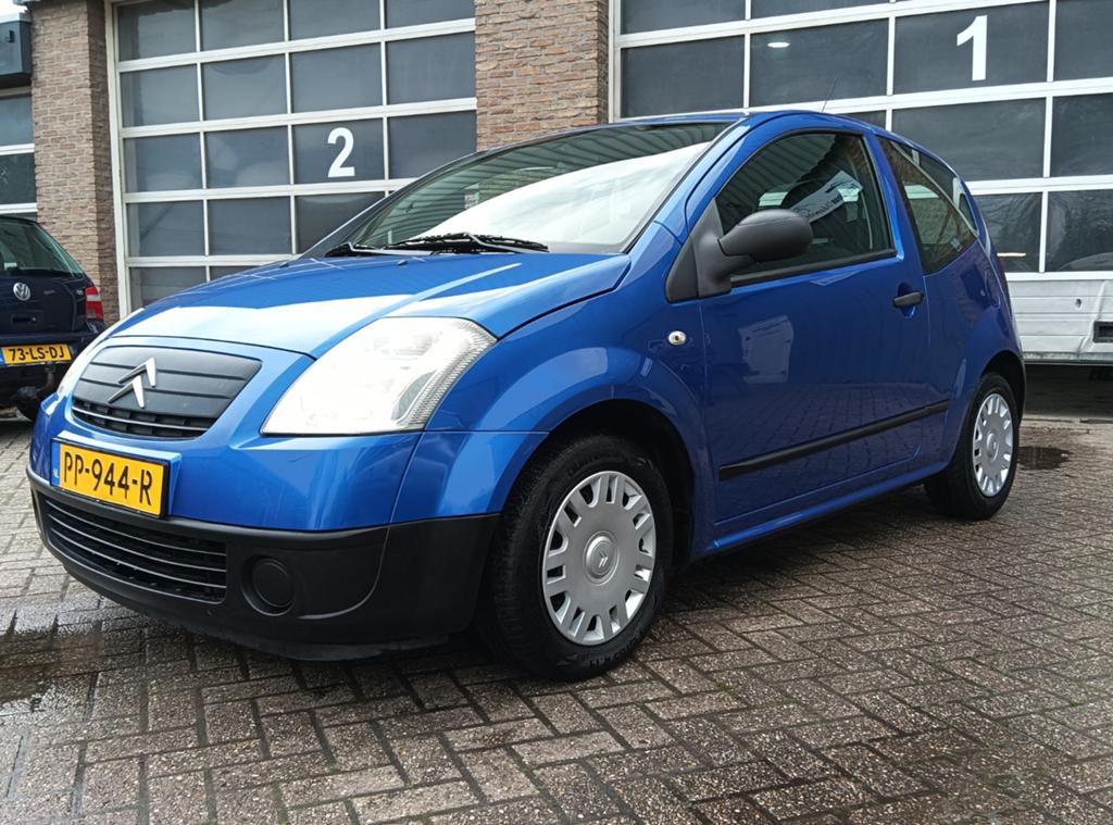 Citroën C2 1.1 I 2007 Blauw leuke auto!, Auto's, Citroën, Bedrijf, C2, ABS, Airbags, Boordcomputer, Centrale vergrendeling, Metallic lak