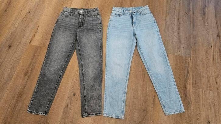 2 Dames Jeans - mom jeans, maat 36, Overige kleuren, Ophalen of Verzenden, Zo goed als nieuw, W28 - W29 (confectie 36)