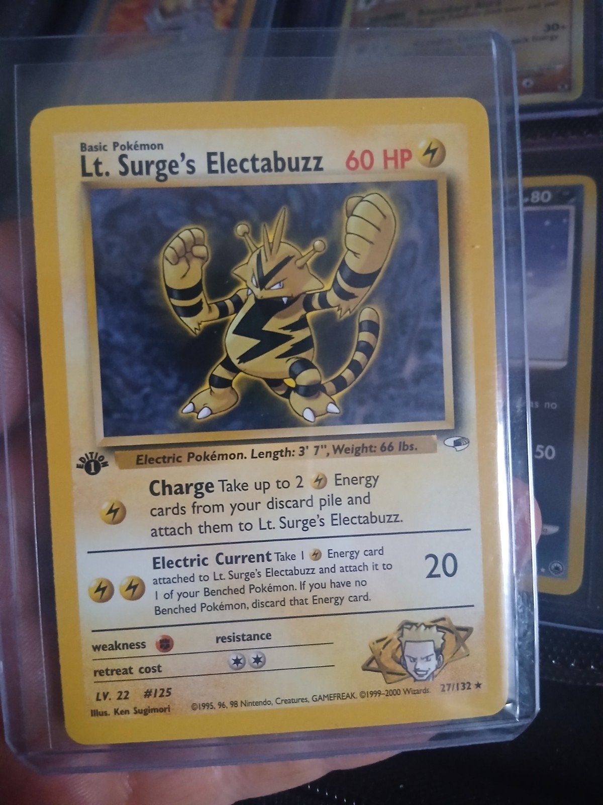 lt surge electabuzz 27/132 1st edition, Ophalen of Verzenden, Zo goed als nieuw