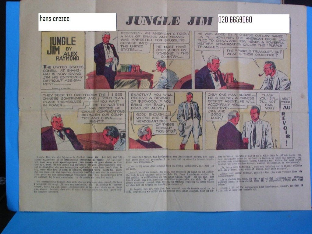 zoek bijlage blad Jong Indië 1936 1937 1938 1939 1940 1941, Eén stripboek, Ophalen of Verzenden, Gelezen