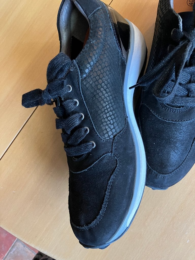 Nieuwe zwarte Xsensible Stretchwalker schoenen, maat 40, G, Xsensible, Zwart, Nieuw, Ophalen of Verzenden