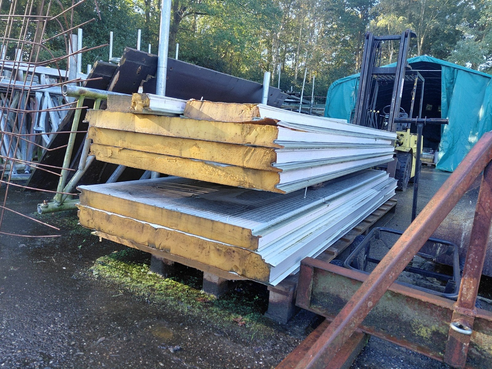 Gebruikte sandwichpanelen, diverse afmetingen, Ophalen, Gebruikt, HPL, 50 tot 100 mm