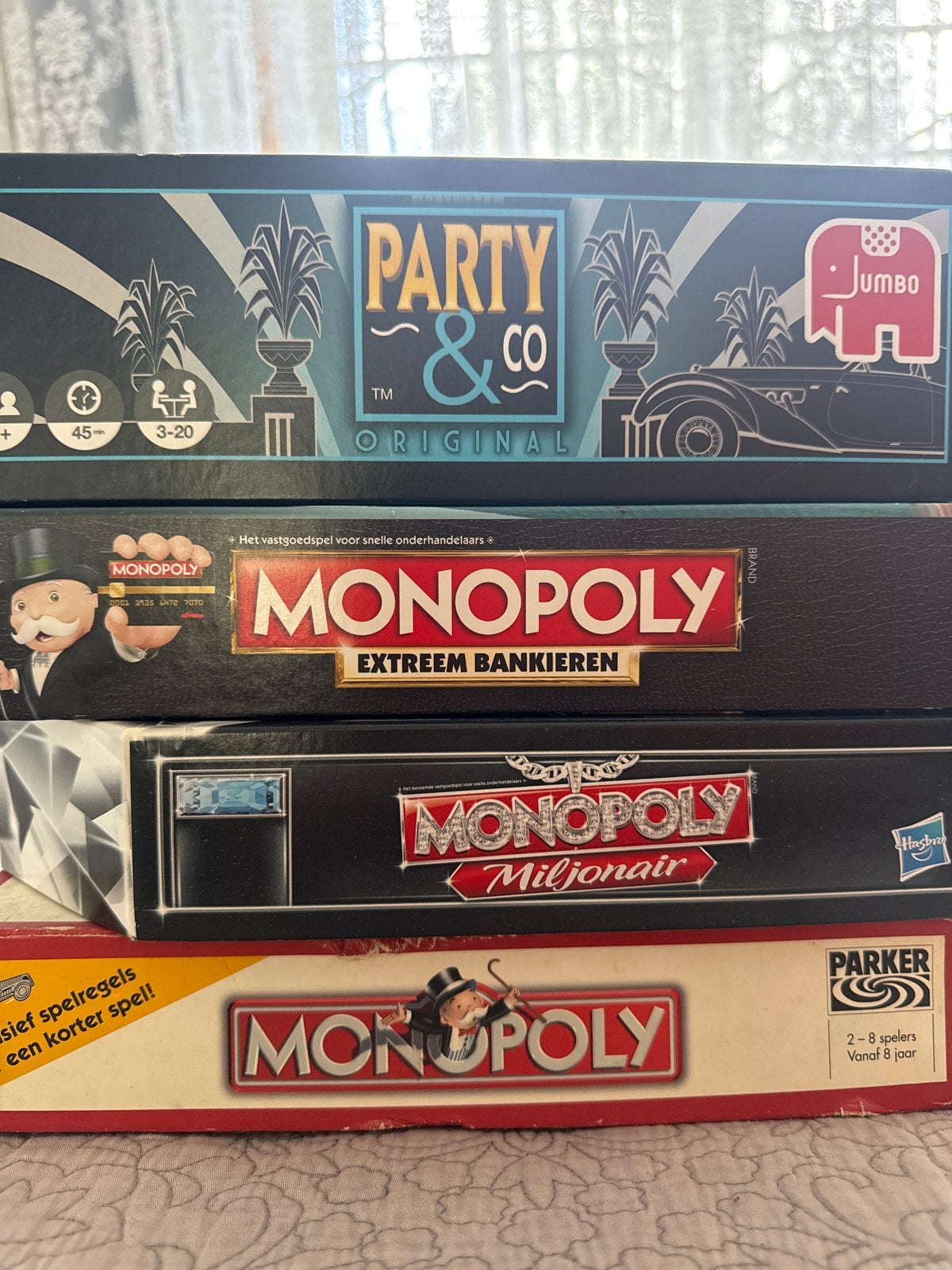 Party & Co Original en Monopoly bordspellen, Hobby en Vrije tijd, Gezelschapsspellen | Bordspellen, Drie of vier spelers, Ophalen of Verzenden