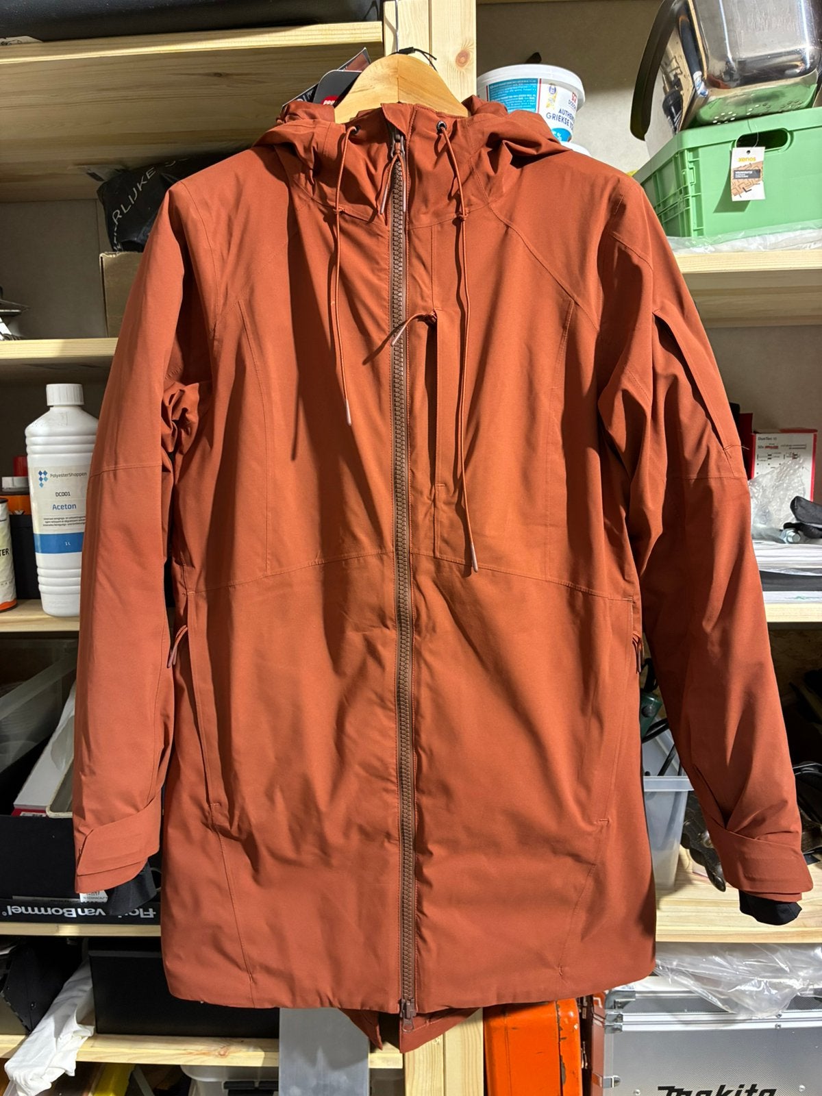 Waterdichte Parka ANWB, Kleding | Dames, Ophalen of Verzenden, Zo goed als nieuw, Bruin
