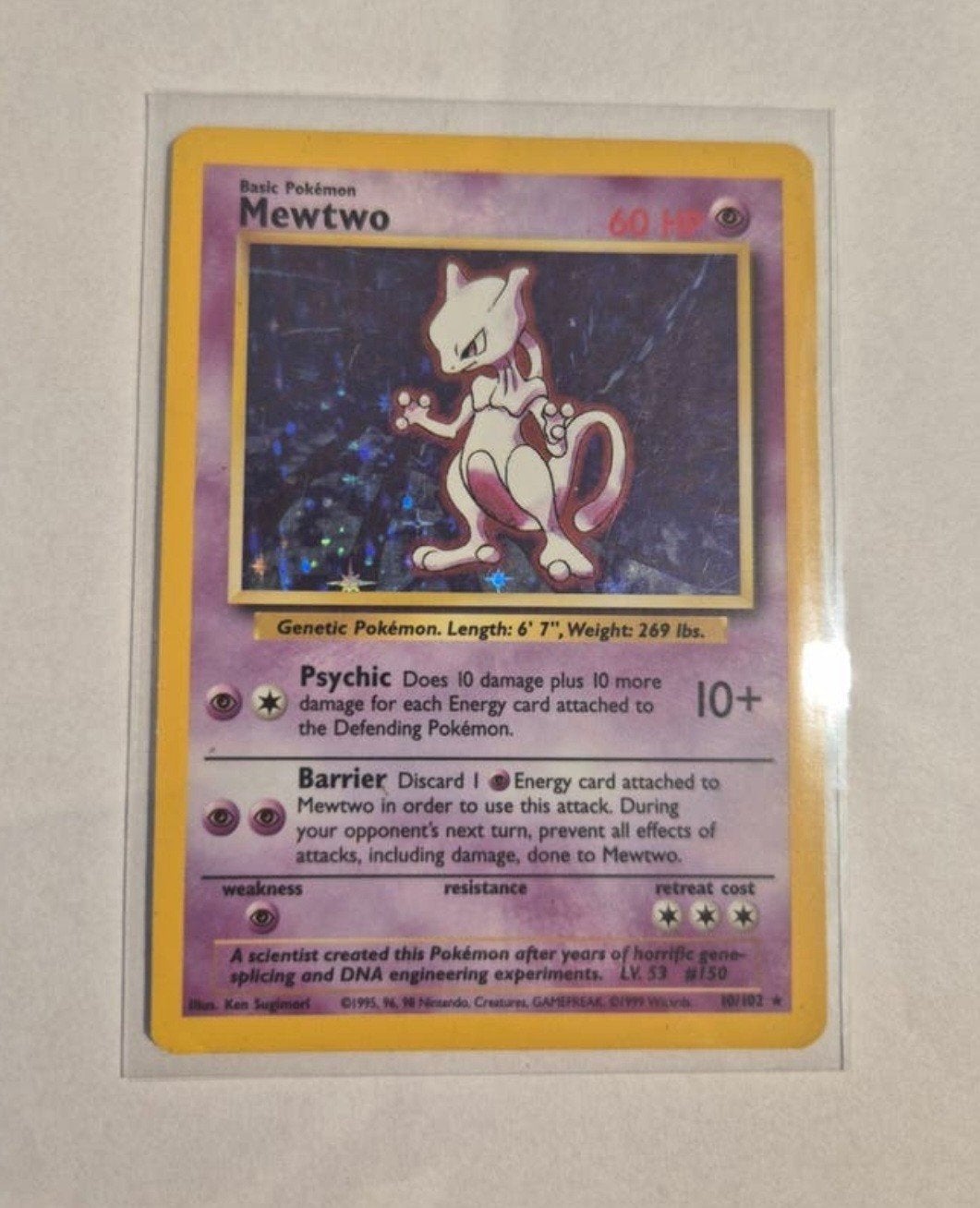 Pokémon kaart: mewtwo 10, Hobby en Vrije tijd, Verzamelkaartspellen | Pokémon, Ophalen of Verzenden