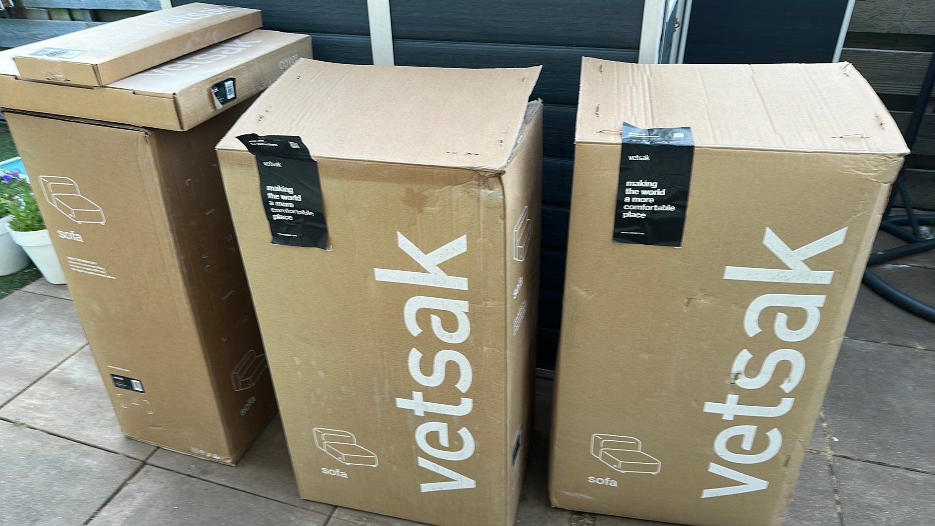 Vetsak Sofa Seat zitgedeelte 2X achterkant Vetsak Sofa seat., Ophalen, Eenpersoons, Nieuw, 75 tot 100 cm