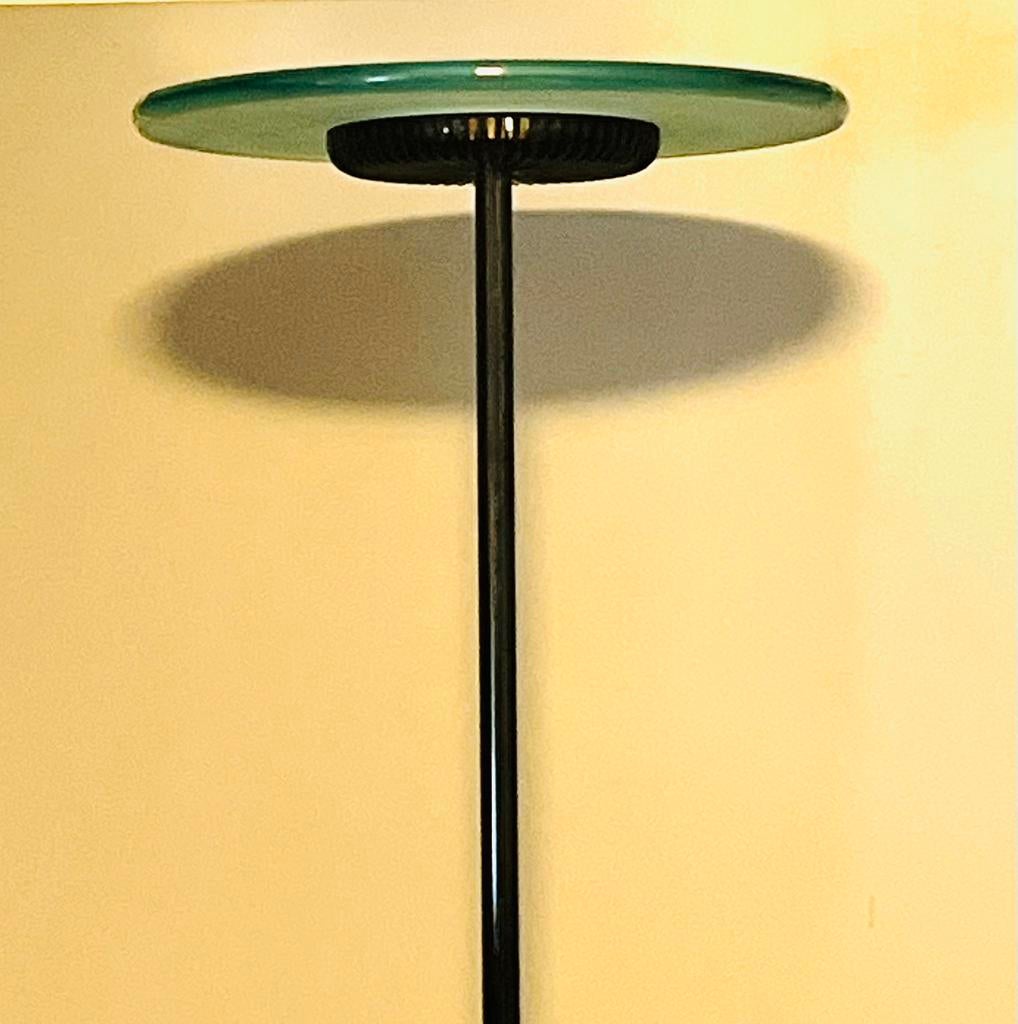 Aureola Halo Vloerlamp - Cini & Nils |Donkergroene Glasplaat, Ophalen of Verzenden, Zo goed als nieuw, 150 tot 200 cm