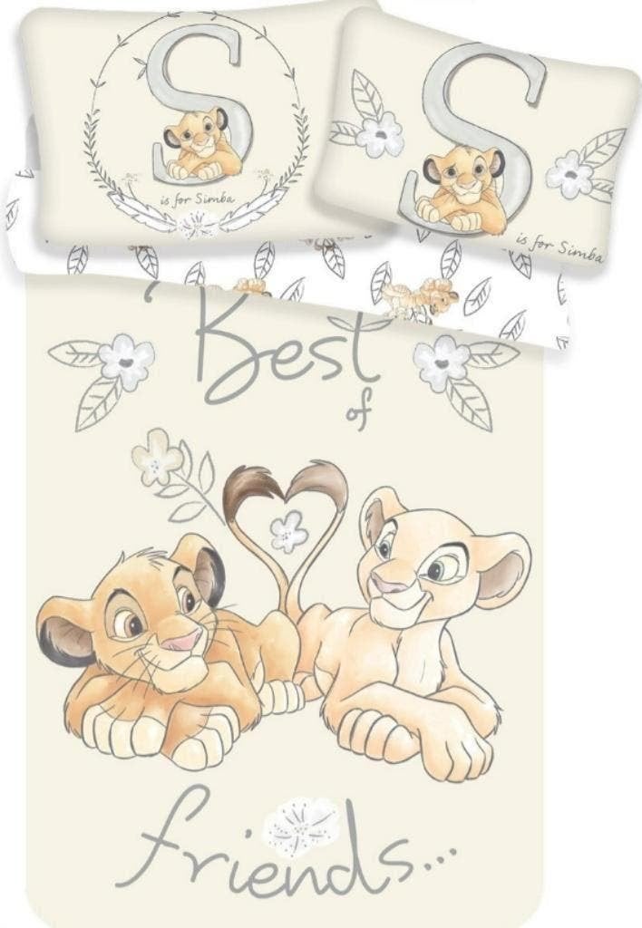 Lion King Baby / Peuter Dekbedovertrek 100x135 cm - Katoen, Jongetje of Meisje, Dekbedovertrek, Nieuw, Wasbaar