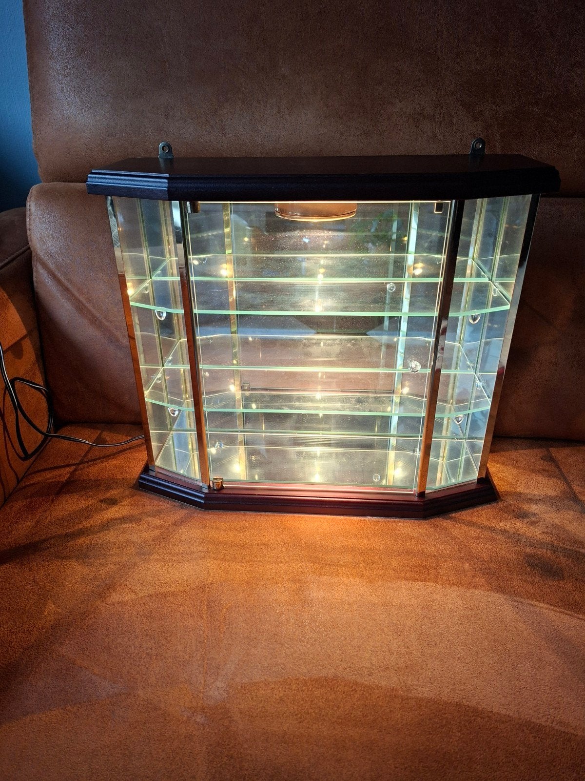 Verlichte vitrinekast 40x35 cm - Ideaal voor Swarovski, Ophalen, Met plank(en), Minder dan 50 cm, Gebruikt