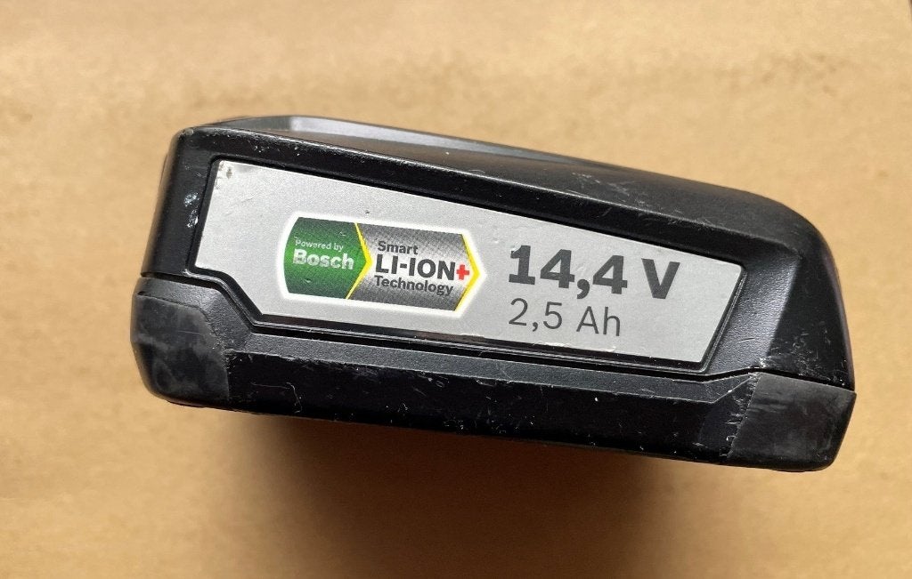 Bosch 14,4V 2,5Ah Li-Ion accu, Ophalen of Verzenden, Gebruikt, Overige typen, Bosch