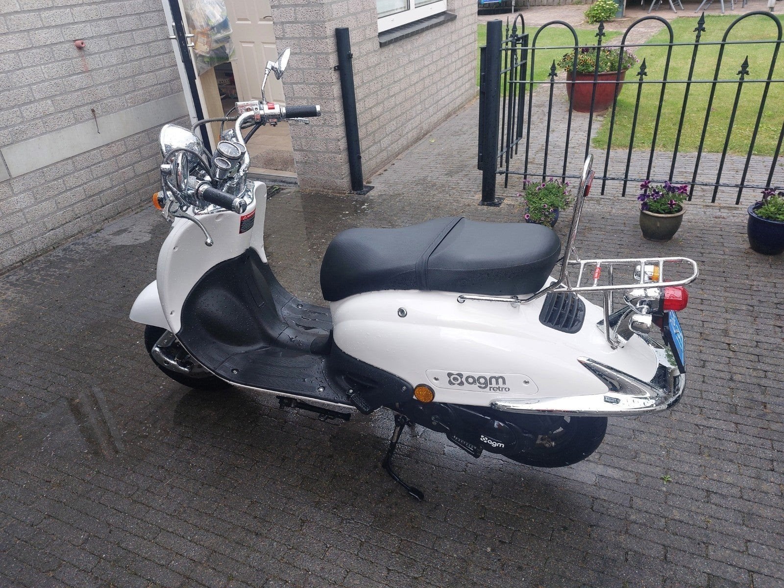 agm retro scooter, Fietsen en Brommers, Ophalen, Benzine, Overige merken
