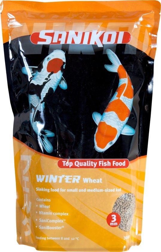 SaniKoi Winter Wheat Koi Food 3L - zinkend voer voor winter, Karper of Koi