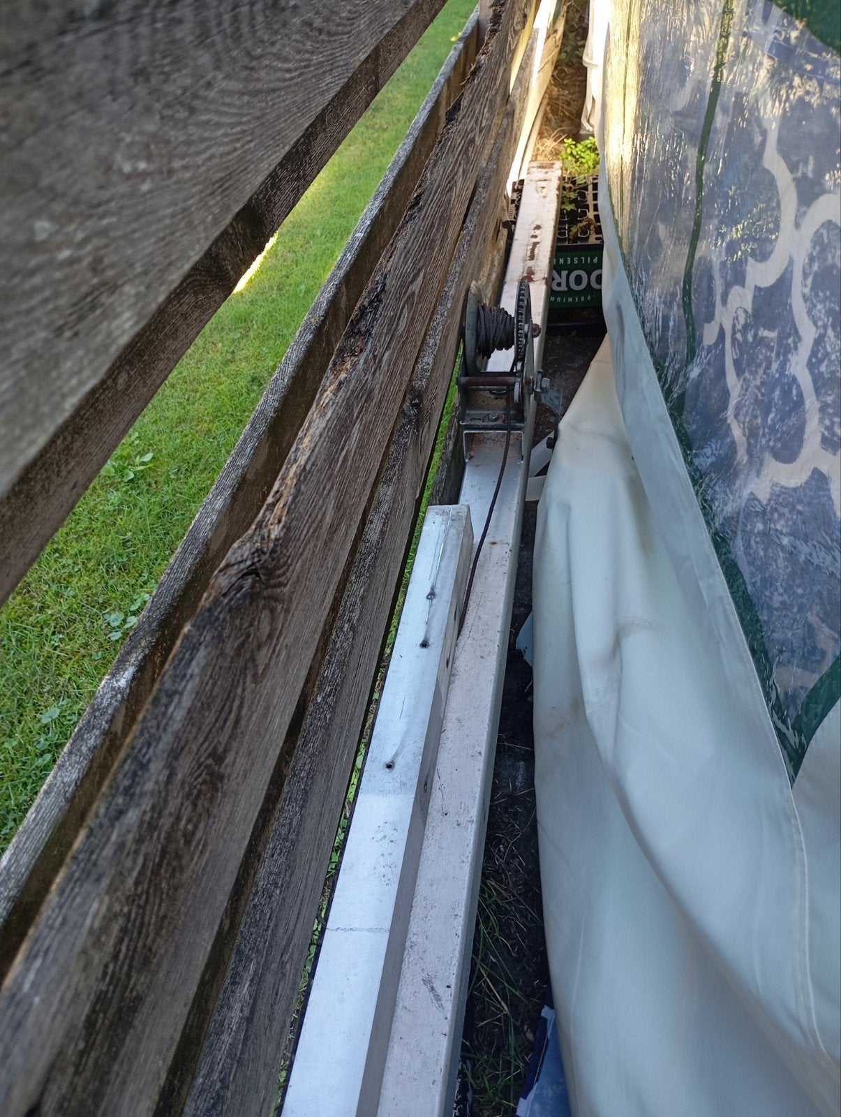 te koop kokermast 2x6 meter met voet, Telecommunicatie, Ophalen, Gebruikt