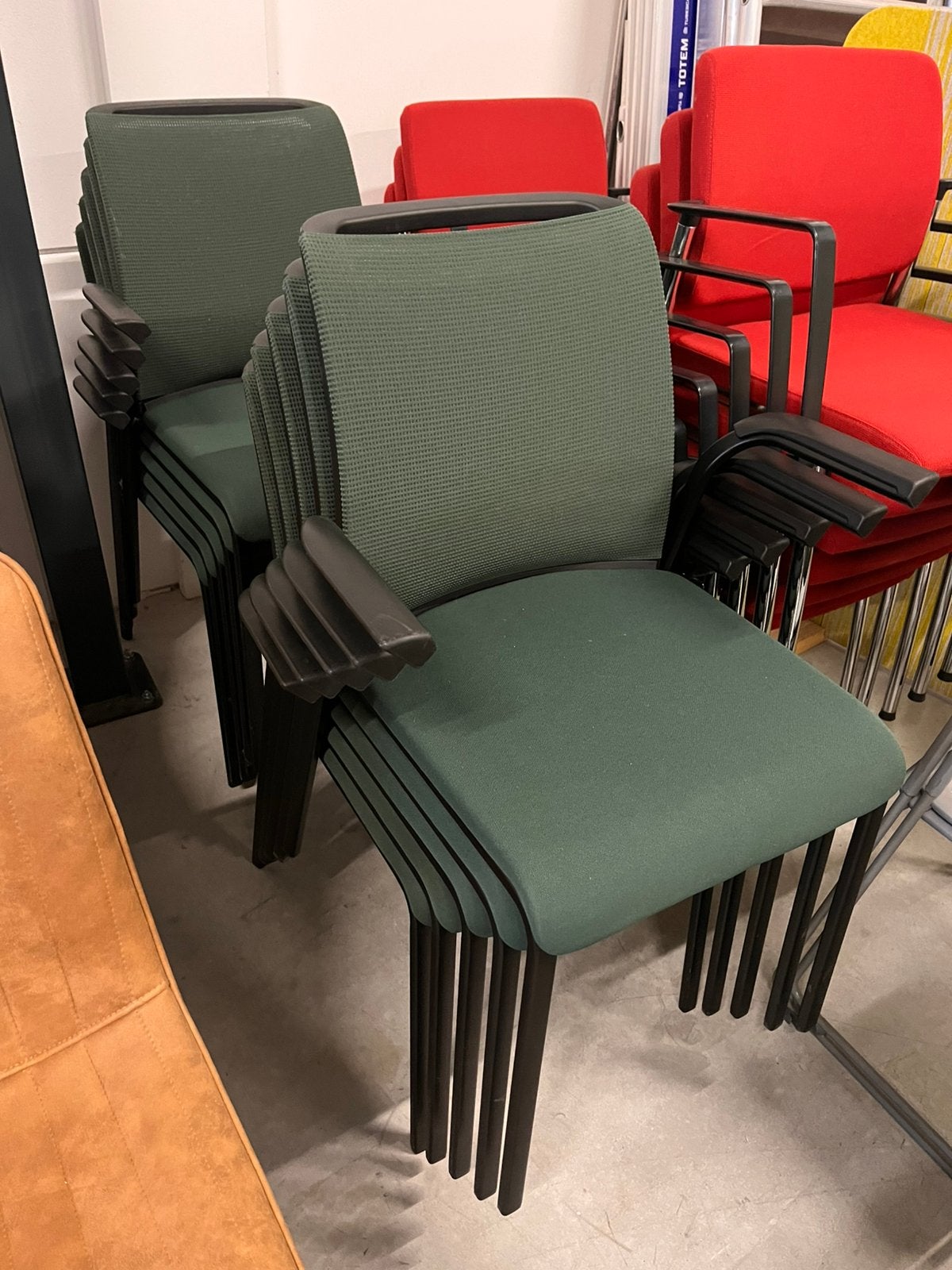 10 steelcase stoelen, stapelstoel vergaderstoel izgst. p.pst, Huis en Inrichting, Ophalen, Overige kleuren, Geen, Kunststof