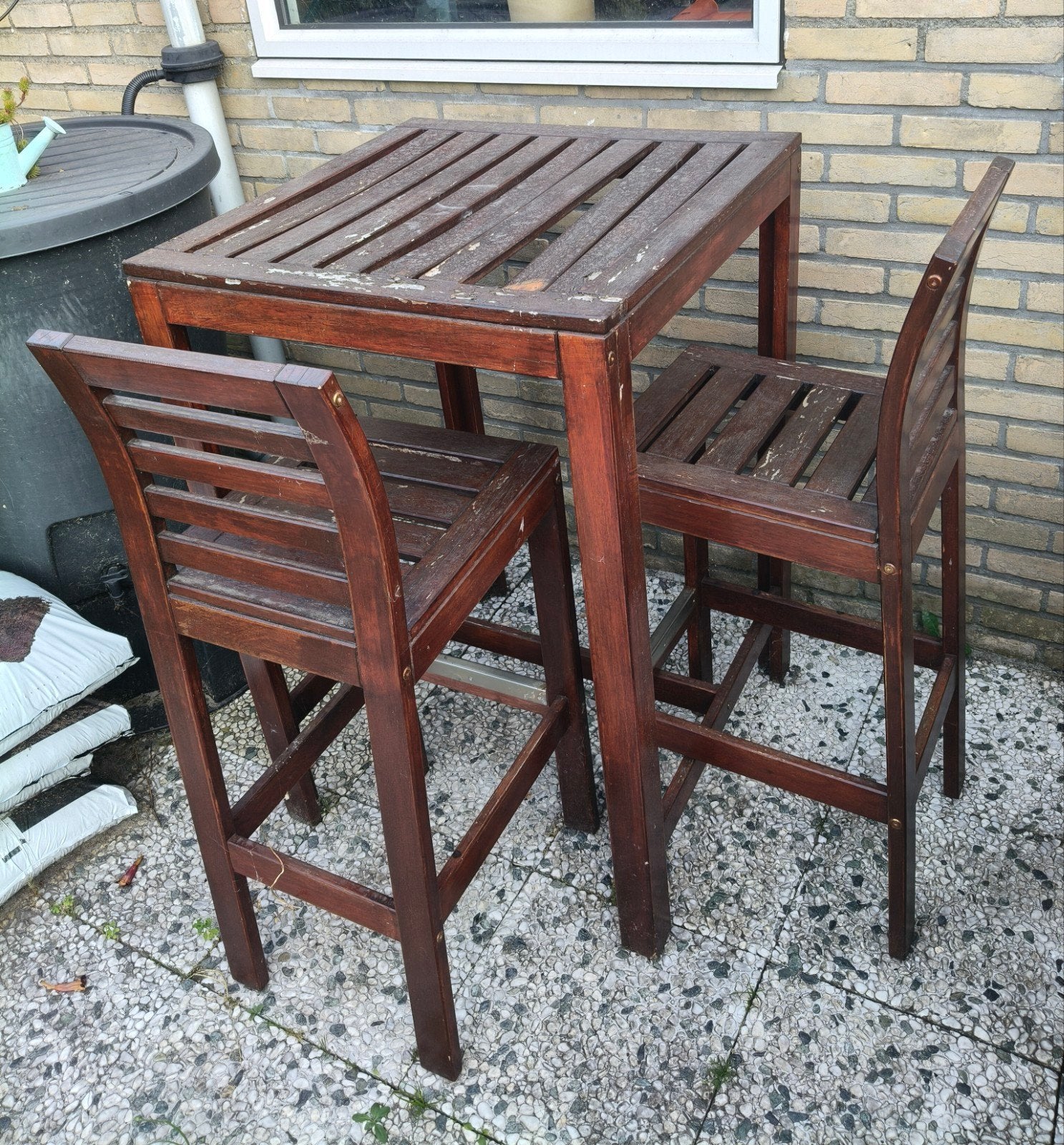 tuinset / tuinbar, Ophalen, Gebruikt, Rechthoekig, Hout