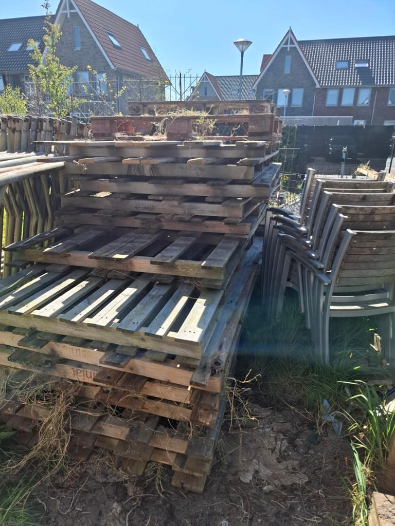 Gratis pallets, Doe-het-zelf en Verbouw, Ophalen, 50 mm of meer, Pallet, Minder dan 200 cm