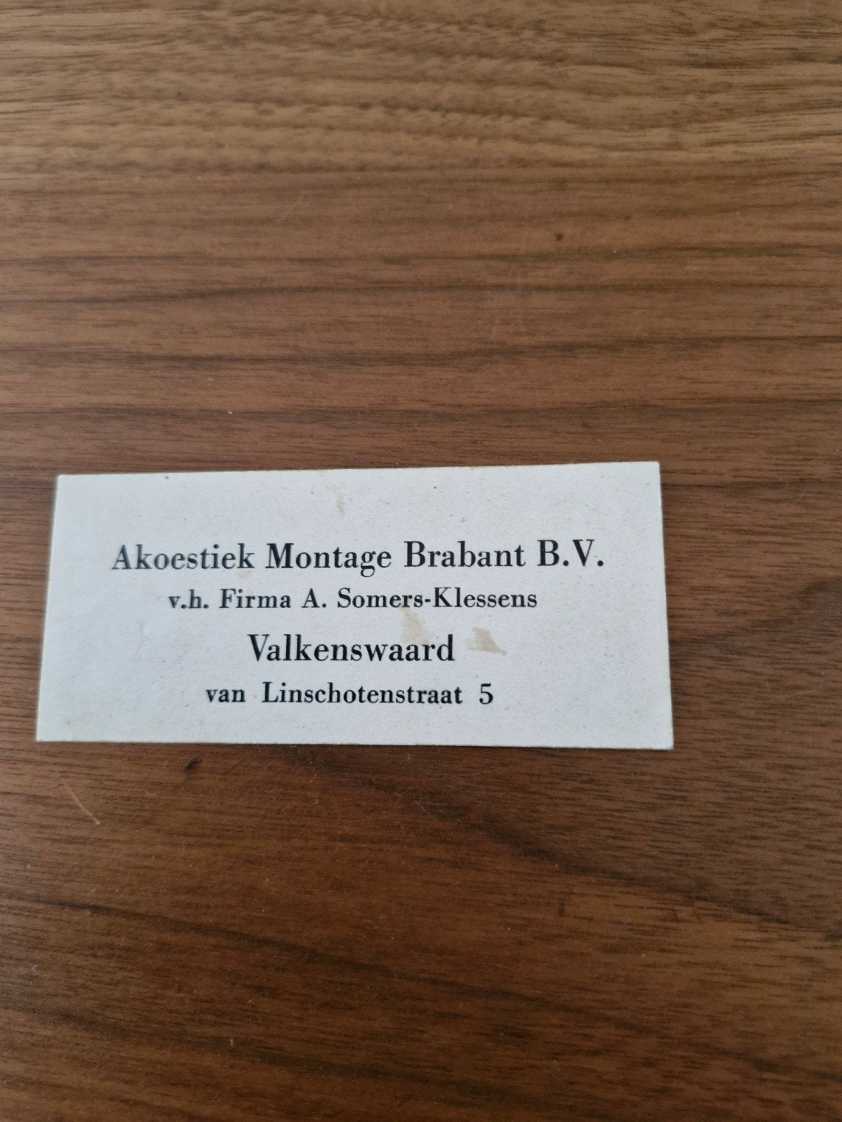 8743 Sticker Akoestiek Montage Brabant B.V. Valkenswaard, Ophalen of Verzenden, Gebruikt, Bedrijf of Vereniging
