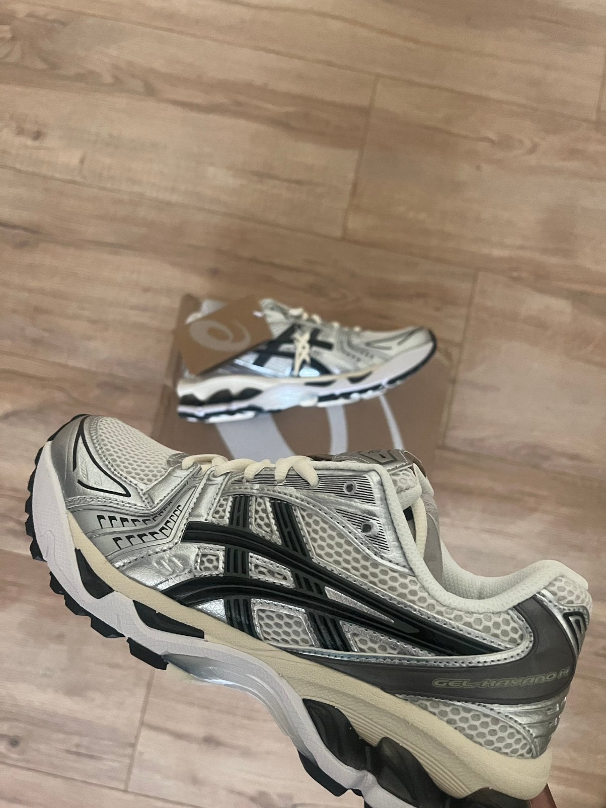ASICS Gel-Kayano 14 Cream Black | Maat 41.5 | Nieuw met doos, Wit, Ophalen of Verzenden, Sneakers of Gympen, Zo goed als nieuw