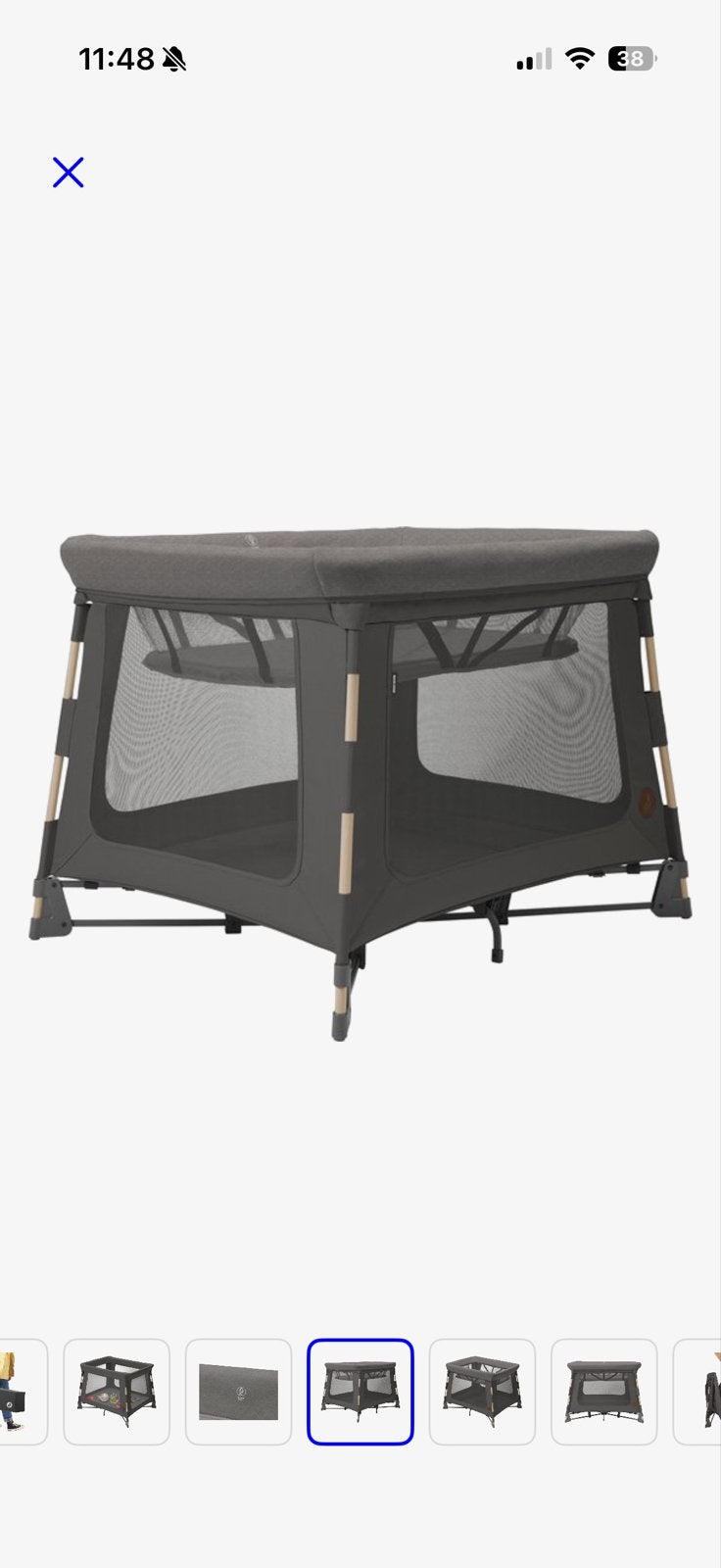 Stokke Sleepi Mini Bed V3 Natural incl. Matras & Hoeslaken, Kinderen en Baby's, Ophalen, Zo goed als nieuw, Wieg