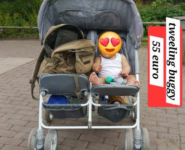 tweeling buggy, Kinderen en Baby's, Ophalen of Verzenden, Gebruikt, Overige merken
