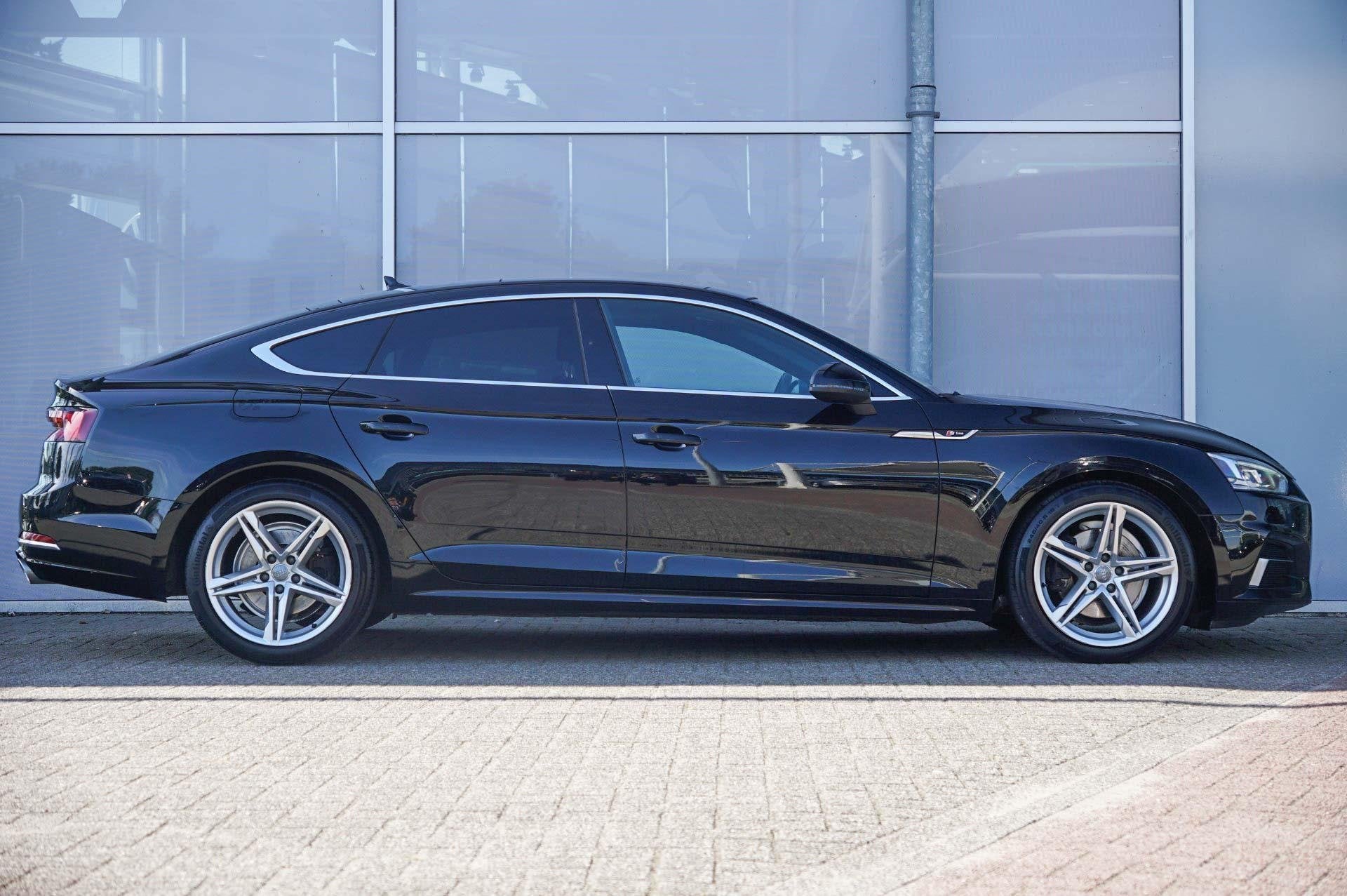 Audi A5 Sportback 40 TFSI 190pk Pro Line Plus | Smartphone I, Stof, Gebruikt, 1984 cc, Zwart