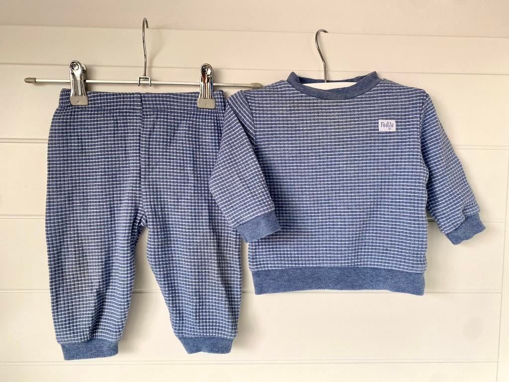 Feetje wafel pyama blauw maat 68, Ophalen of Verzenden, Zo goed als nieuw, Maat 50