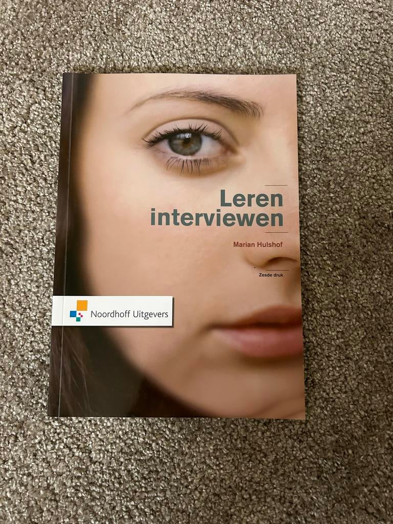 Leren interviewen - Marian Hulshof (zesde druk 2013), Boeken, Ophalen of Verzenden, Gamma, Zo goed als nieuw, HBO