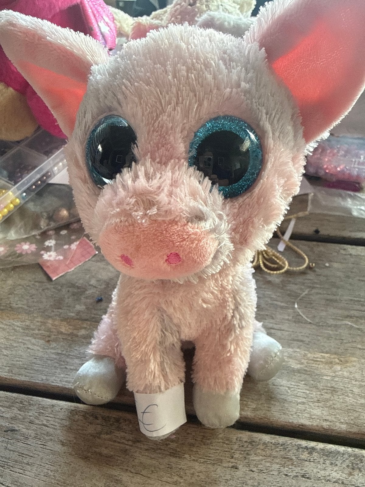 Ty Beanie Boo's Hambone het Varken Knuffel, Overige karakters, Overige typen, Ophalen of Verzenden, Roze