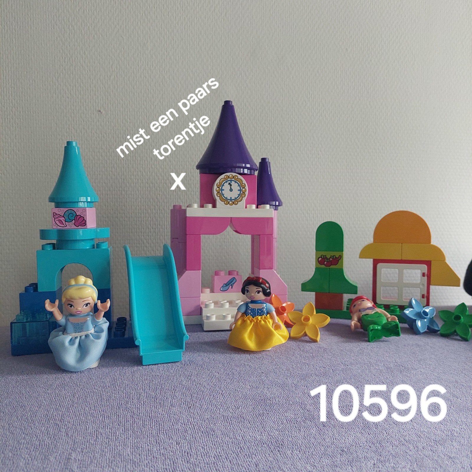 Duplo 10596 disney Princess, Kinderen en Baby's, Speelgoed | Duplo en Lego, Ophalen of Verzenden, Zo goed als nieuw, Complete set