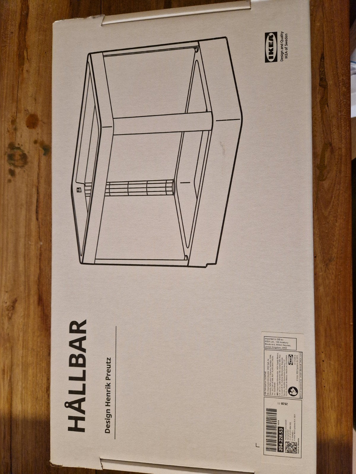 Ikea Hillbar uittrekbaar frame afvalsortering lichtgrijs, Ophalen