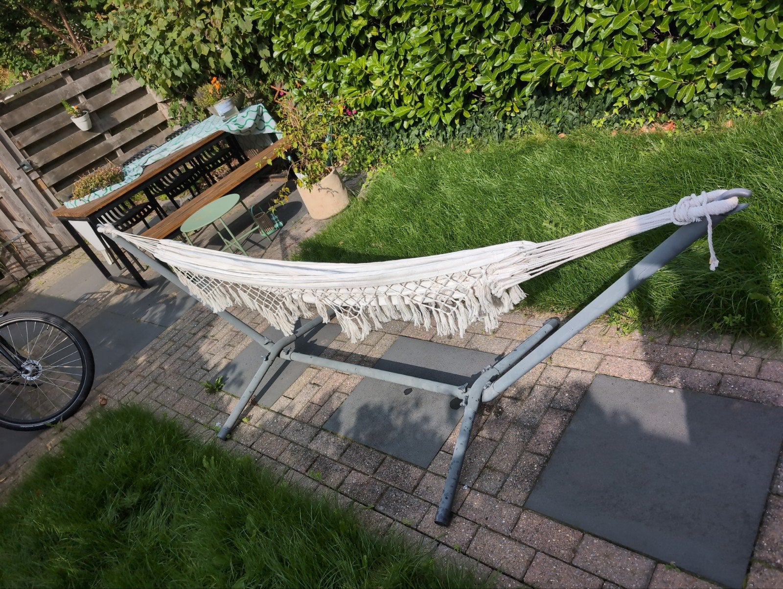 Comfortabele hangmat met standaard, Ophalen, Gebruikt, Met standaard, Eenpersoons