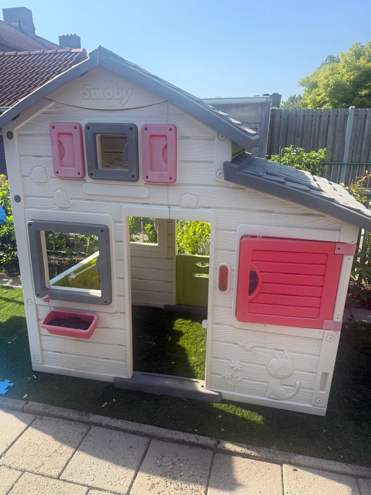 Smoby huisje speelhuis, Ophalen of Verzenden, Gebruikt, Kunststof